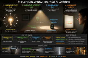 Lumen-lux-illuminance-luminance